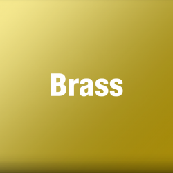 Polished Brass Anodised Aluminium