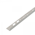 Complements 10mm Ash Straight Edge Aluminium Tile Trim 2.5m