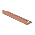 Product PREMTOOL Straight Edge Brushed Solid Copper Tile Trim 2.5m