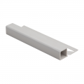 Product Dural Plastic Square Edge Tile Trim Grey DPSP 2.5m