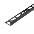 Dural DUROSOL Straight Edge Aluminium Tile Trim Gloss Black 2.5m