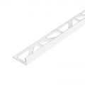 Product Dural DUROSOL Straight Edge Aluminium Tile Trim Gloss White 2.5m