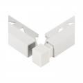 Dural Plastic Square Edge Corner White DPSP