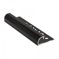 Product Genesis Black Powder Coated Round Edge Tile Trim EAQ