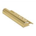 Genesis Polished Gold Round Edge Tile Trim EAQ 10mm - 12mm