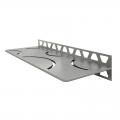 Schluter SHELF-W-S1 Brushed Stainless Steel Curve Design Tile In Shelf
