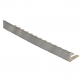 Product Genesis Milled Aluminium Formable Straight Edge Tile Trim EFA 2.5m