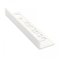 Genesis Plastic Straight Edge Tile Trim White ESP 2.5m