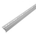 Product Dural SHOWER-GK GLAS FLOOR Stainless Steel Left Facing Glass Carrier Profile Natural Brushed Silver