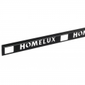 Product Homelux Aluminium Straight Edge Tile Trim Black Gloss 2.5m