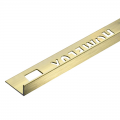 Product Homelux Aluminium Straight Edge Tile Trim Light Brushed Gold 2.5m