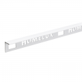 Product Homelux Aluminium Straight Edge Tile Trim White Gloss 2.5m