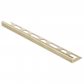 Product Schluter JOLLY-AMGB Straight Edge Brushed Brass/Gold Anodised Aluminium Tile Trim 2.5m