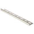 Product Schluter JOLLY-ATG Straight Edge Polished Titanium Anodised Aluminium Tile Trim 2.5m