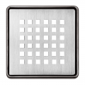 Product Schluter KERDI-DRAIN Brushed Stainless Steel Grate Design 3 SQUARE