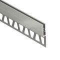 Product Schluter LIPROTEC-VB Anodised Aluminium Brushed Stainless Steel Cove Lighting Finishing Profile 2.5m