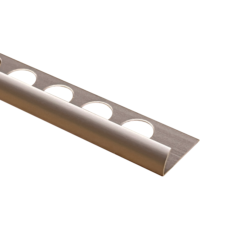 PREMTOOL Contract Metal Round Edge Matt Rose Aluminium Tile Trim 2.5m