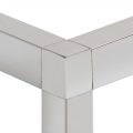 Premtool POLISHED Silver Square Edge External Tile Trim Corner (1 Pack)