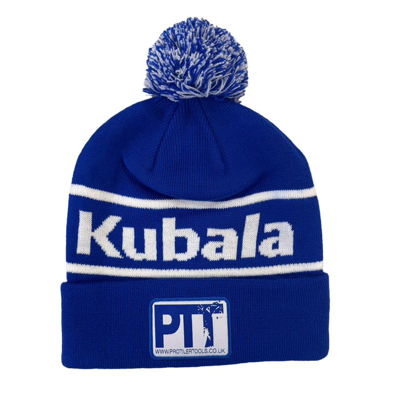 Pro Tiler Tools Beanie Bobble Hat Kubala Edition One Size Blue/White