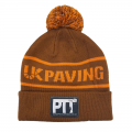 Product Pro Tiler Tools Beanie Bobble Hat UK Paving Edition One Size Brown/Orange