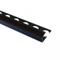 Product PREMTOOL Contract Metal Round Edge Matt Black Aluminium Tile Trim 2.5m