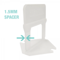 PREMTOOL Tile Levelling System Short Clip 1.5mm Spacer x100 TLS-C15