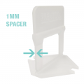 PREMTOOL Tile Levelling System Short Clip 1mm Spacer x100 TLS-C10