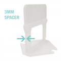 PREMTOOL Tile Levelling System Short Clip 3mm Spacer x100 TLS-C30