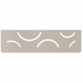 Schluter SHELF-N-S1 Trendline Textured Aluminium Curve Design Tile In Shelf (Choice Of Colour)