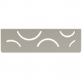 Schluter SHELF-N-S1 Trendline Textured Aluminium Curve Design Tile In Shelf (Choice Of Colour)