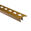 Product PREMTOOL Contract Metal Square Edge Matt Gold Aluminium Tile Trim 2.5m