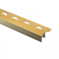Product PREMTOOL Contract Metal Square Edge Bright Gold Aluminium Tile Trim 2.5m
