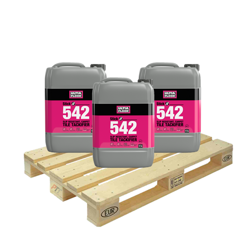 Ultra Floor Stick IT 542 Slip Resistant Carpet Tile Tackifier 10kg Half Pallet (30 Tub Tail Lift)