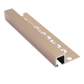 Product Genesis Light Copper Square Edge Aluminium Tile Trim TDP 2.5m