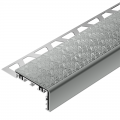 Product Schluter-TREP-V 60 Light Grey Anodised Aluminium Stair Nosing Profile 2m
