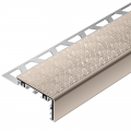Product Schluter-TREP-V 60 Soft Peach Anodised Aluminium Stair Nosing Profile 2m