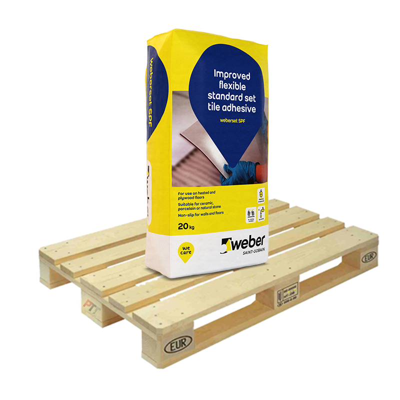 Weber Weberset SPF Standard Set Tile Adhesive White 20kg Half Pallet (25 Bags Tail Lift)