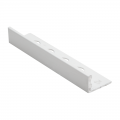 Product Genesis Straight Edge Powder Coated White Aluminium Tile Trim ESA 2.5m
