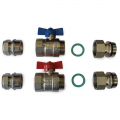 Warmup 1" Isolation Valve For S3 Stainless Steel Manifold (Pair)